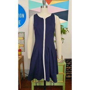 Betsey Johnson 60’s MOD Style Zipper Mini Dress